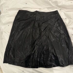 Free People Leather Skirt